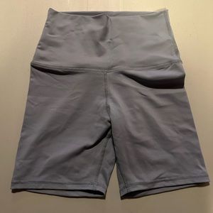 Kittenish Blueish Gray Athletic Bike Shorts